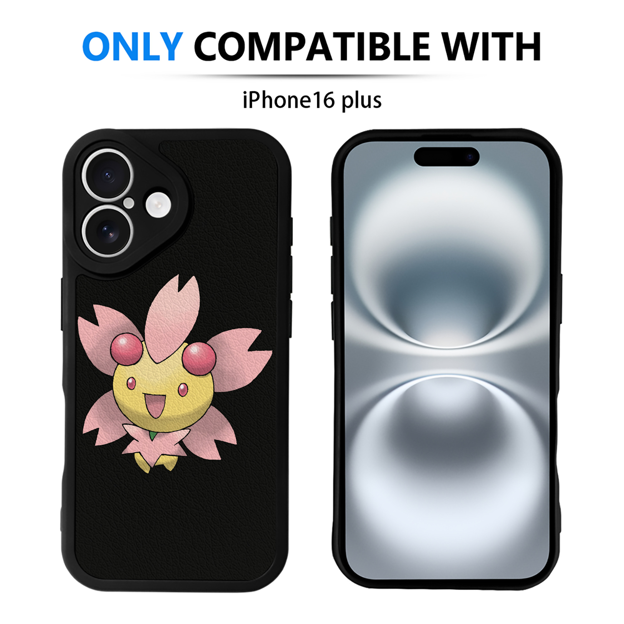 （画像用） ポケットモンスター Pokémon 【iPhone 16シリーズ対応】シリコンスマホケース（レザー調） 材質：シリコン